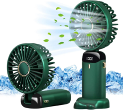 Handheld Mini USB Rechargeable Fan – Strong Wind Portable Fan with 180° Adjustable Head
