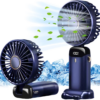 Handheld Mini Fan USB Rechargeable – Strong Wind Portable Fan with 180° Adjustable Head