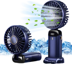 Alternative view of Handheld Mini Fan USB Rechargeable – Strong Wind Portable Fan with 180° Adjustable Head