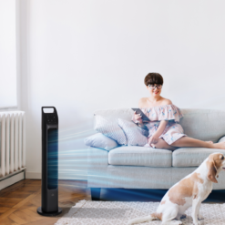 Alternative view of Oscillating Tower Fan with Remote Control – Slim Cooling Fan with 4 Hour Timer