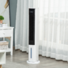 Quiet White Air Cooler Humidifier – Evaporative Ice Cooling Fan with Remote