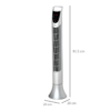 Silver Tower Fan with Remote Control – 3 Speed Oscillating Cooling Fan with Timer Silver Tower Fan with Remote Control – 3 Speed Oscillating Cooling Fan with Timer