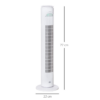 White Tower Fan with Remote Control – 3 Speed Oscillating Cooling Fan with Timer White Tower Fan with Remote Control – 3 Speed Oscillating Cooling Fan with Timer