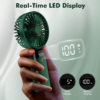 Handheld Mini USB Rechargeable Fan – Strong Wind Portable Fan with 180° Adjustable Head
