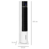 Bladeless Evaporative Air Cooler Tower Fan – Oscillating Fan with Humidifier and Remote