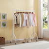 4ft Heavy Duty Clothes Rail – White Freestanding Garment Hanging Rack 4ft Heavy Duty Clothes Rail – White Freestanding Garment Hanging Rack