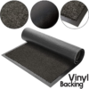 Easy Cleaning Heavy Duty Rubber Barrier Door Mat 80 x 120 cm Anthracite