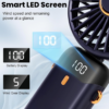 Handheld Mini Fan USB Rechargeable – Strong Wind Portable Fan with 180° Adjustable Head