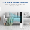 Bladeless Evaporative Air Cooler Tower Fan – Oscillating Fan with Humidifier and Remote