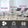 20 Inch High Velocity Chrome Floor Fan – Metal Freestanding Cooling Fan 20 Inch High Velocity Chrome Floor Fan – Metal Freestanding Cooling Fan