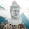 49 x 33cm Buddha Head Ornament – Decorative Indoor Outdoor Statue