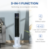 Bladeless Evaporative Air Cooler Tower Fan – Oscillating Fan with Humidifier and Remote