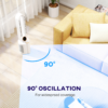 Bladeless Tower Fan with Humidifier – UV Sterilisation, Oscillation and Remote Control