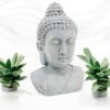 49 x 33cm Buddha Head Ornament – Decorative Indoor Outdoor Statue