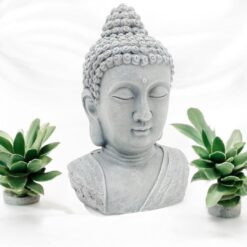 49 x 33cm Buddha Head Ornament – Decorative Indoor Outdoor Statue