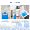 Quiet White Air Cooler Humidifier – Evaporative Ice Cooling Fan with Remote
