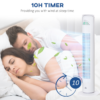 White Tower Fan with Remote Control – 3 Speed Oscillating Cooling Fan with Timer White Tower Fan with Remote Control – 3 Speed Oscillating Cooling Fan with Timer