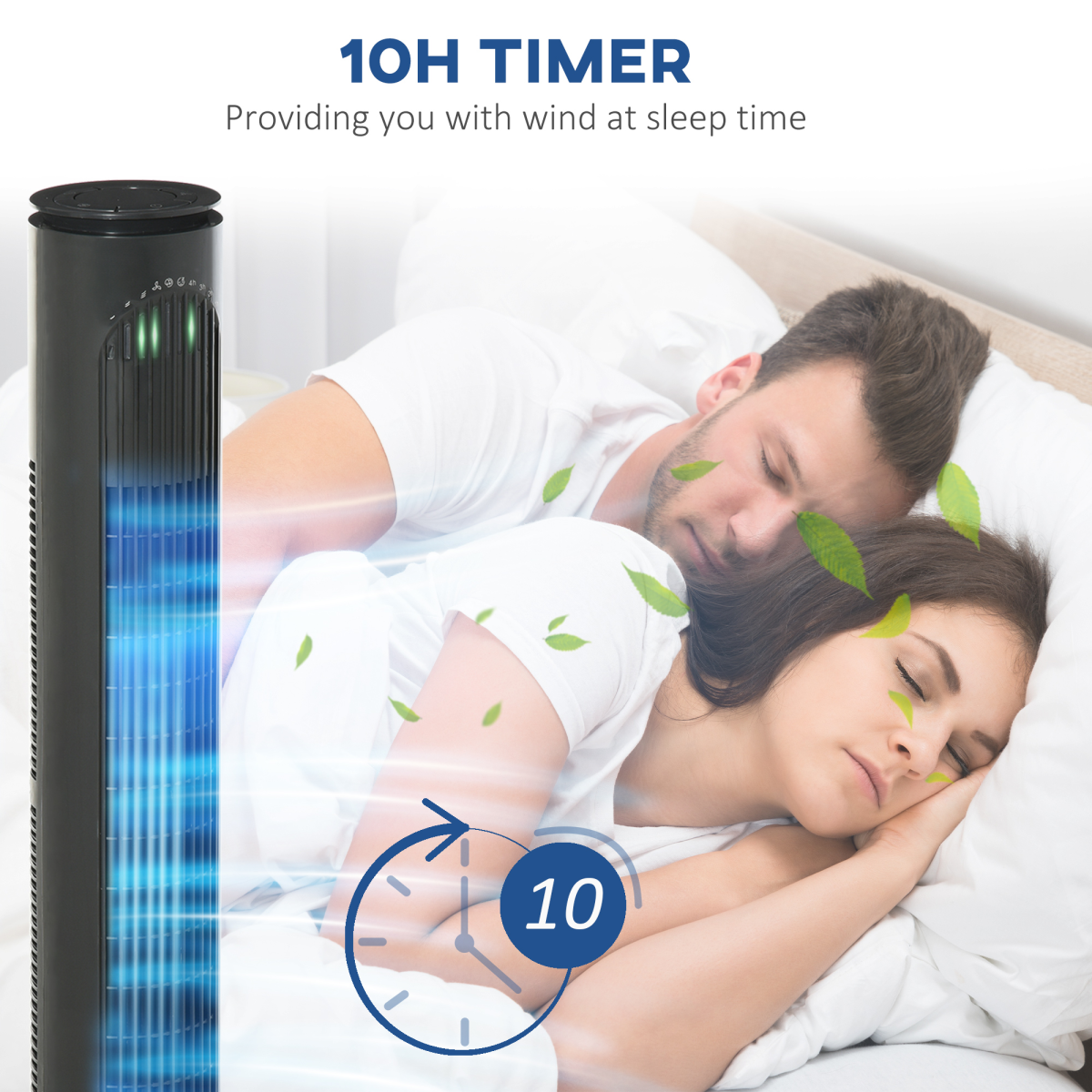 Dark Grey Tower Fan with Remote Control – 3 Speed Oscillating Cooling Fan with Timer Dark Grey Tower Fan with Remote Control – 3 Speed Oscillating Cooling Fan with Timer - Image 8