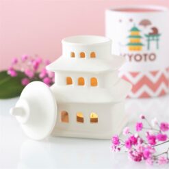 Alternative view of Pagoda Shaped Oil Burner and Wax Warmer