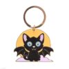 In My Witch Era Bat Cat and Moon Enamel Keyring