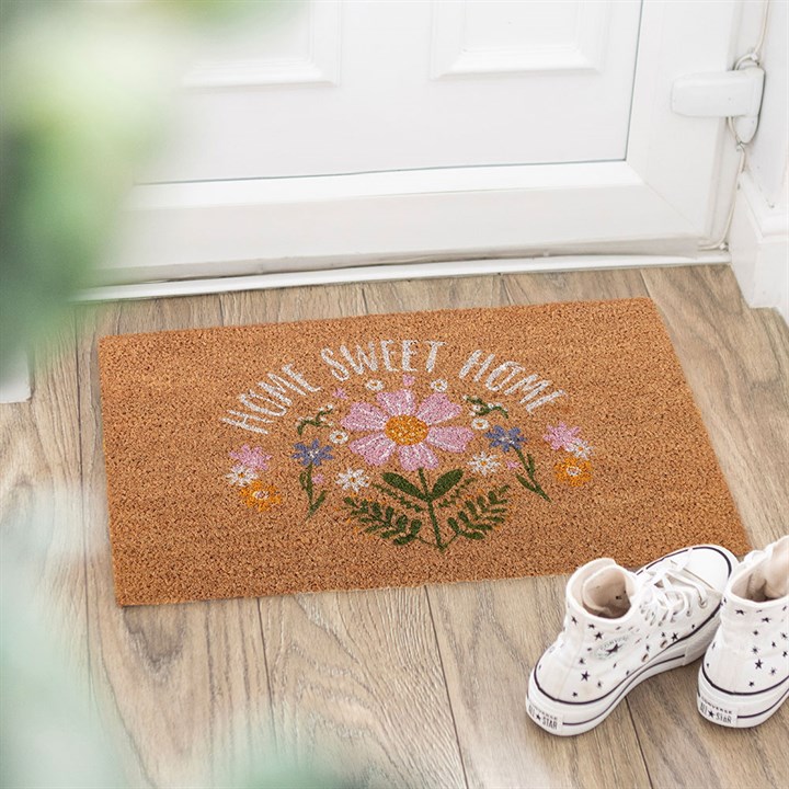 Natural Daisy Home Sweet Home Doormat Natural Daisy Home Sweet Home Doormat