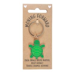 Alternative view of Moving Forward Turtle Keyring