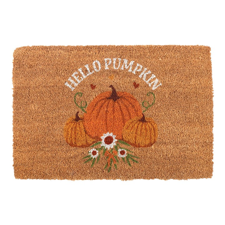 Natural Autumn Days Hello Pumpkin Doormat Natural Autumn Days Hello Pumpkin Doormat - Image 2