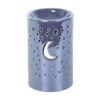 Iridescent Purple Moon Pillar Oil Burner and Wax Warmer