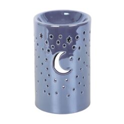Alternative view of Iridescent Purple Moon Pillar Oil Burner and Wax Warmer