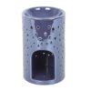 Iridescent Purple Moon Pillar Oil Burner and Wax Warmer