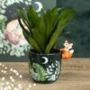 Green Forest Plant Pot with Fox Green Forest Plant Pot with Fox