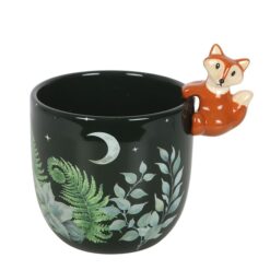 Alternative view of Green Forest Plant Pot with Fox