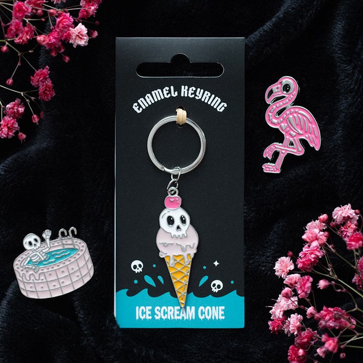 Ice Scream Cone Keyring Ice Scream Cone Keyring