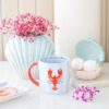 Iridescent Shell Flower Vase