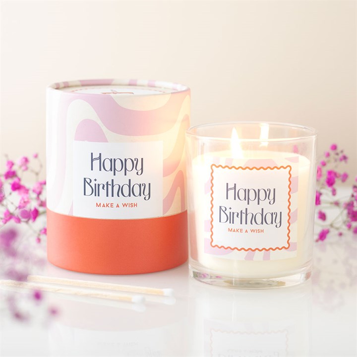 Happy Birthday Vanilla Cake Candle Happy Birthday Vanilla Cake Candle