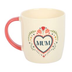 Alternative view of Mum Folk Heart Mug