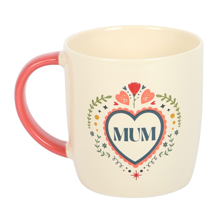Mum Folk Heart Mug Mum Folk Heart Mug - Image 2