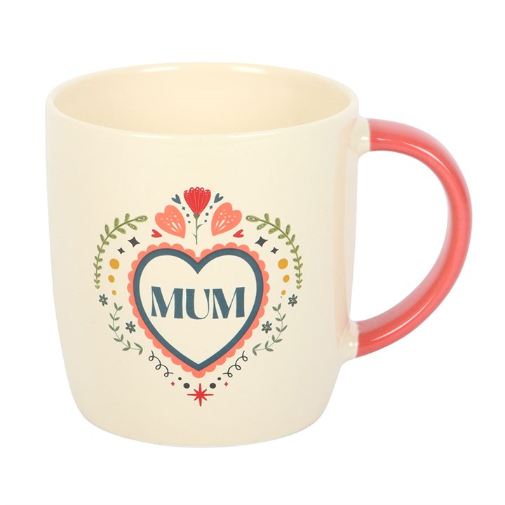Mum Folk Heart Mug Mum Folk Heart Mug - Image 4