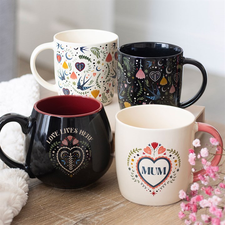 Mum Folk Heart Mug Mum Folk Heart Mug - Image 5