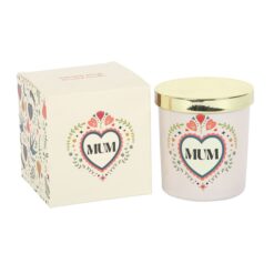 Alternative view of Mum Folk Heart French Tulip Candle