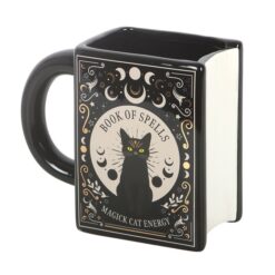 Alternative view of Black Cat Magick Book of Spells Book Shaped Mug