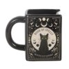 Black Cat Magick Book of Spells Book Shaped Mug