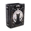 Black Cat Magick Book Shaped Flower Vase