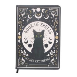 Alternative view of Black Cat Magick Book of Spells A5 Notebook with Pen