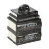 Black Cat Book Stack Oil Burner with Cat Black Cat Book Stack Oil Burner with Cat