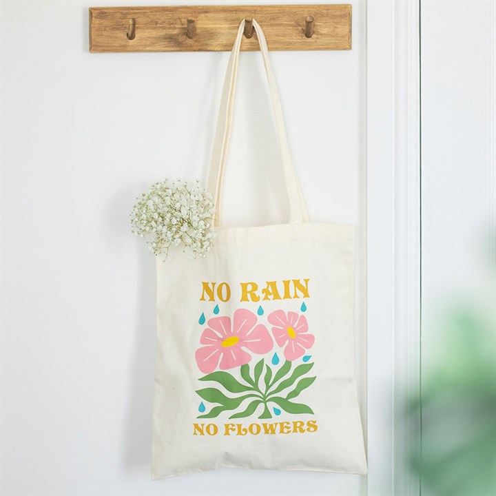 No Rain, No Flowers Tote Bag No Rain, No Flowers Tote Bag