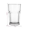 Cien HiBall Glasses 12 Piece Set – Long Drink Glass Tumblers