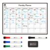 Magnetic Monthly Planner Whiteboard with Markers and Eraser – Organiser Board