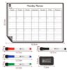 Magnetic Monthly Planner Whiteboard with Markers and Eraser – Organiser Board