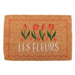 Alternative view of Natural Les Fleurs Tulip Doormat